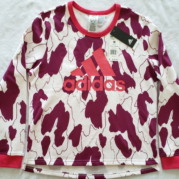 Adidas Zoe Saldana U-4-U Fleece Sweatshirt--Sz M - Picture 7 of 15